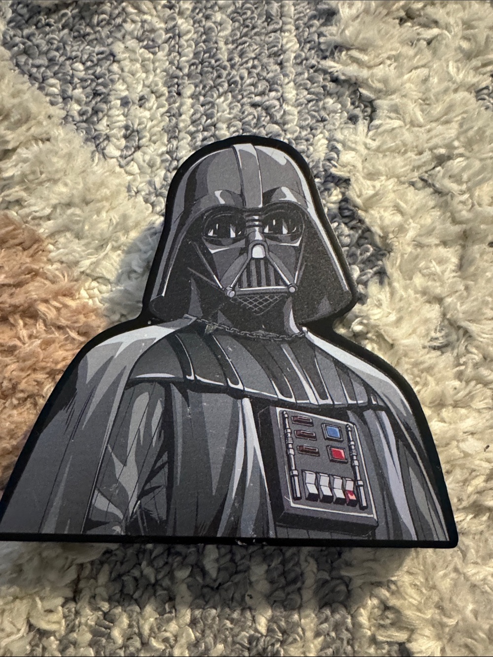 Star Wars Darth Vader Graphic  Block Figure - Black and Gray Star Wars Chest Art